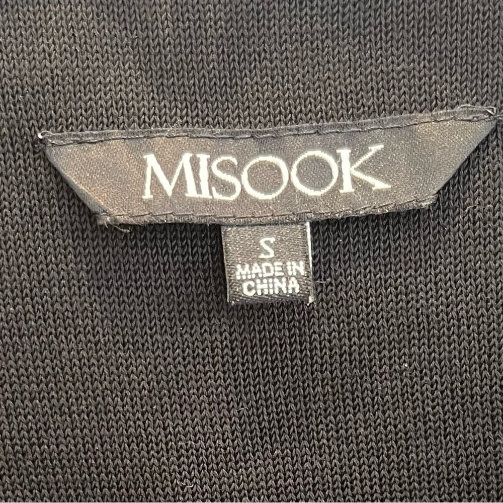 Misook Heritage Fit Open Front Cardigan Jacket Green Black Lace Sweater Small - Picture 3 of 10